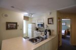 Full Kitchen with New Coffee Maker at Resort Condo in Waterville Valley